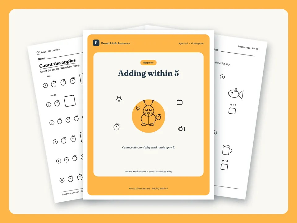 Beginner: Adding within 5