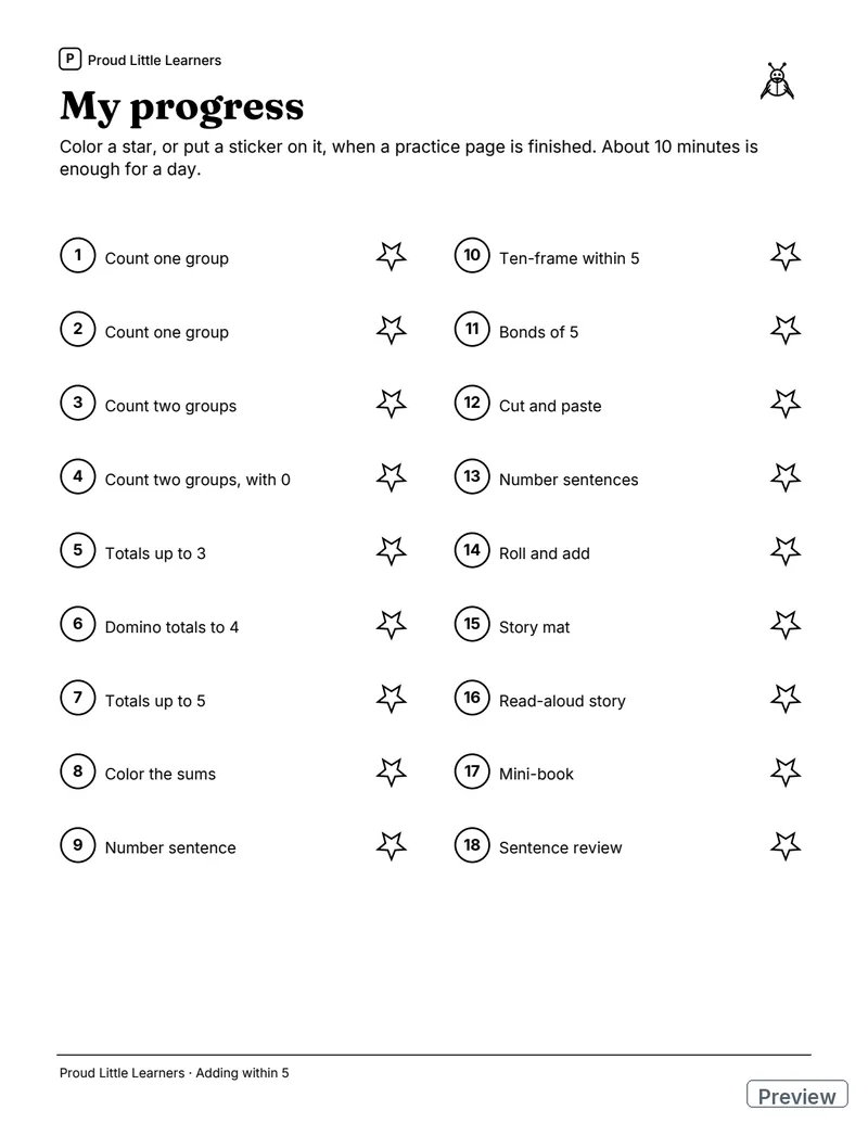 Progress tracker