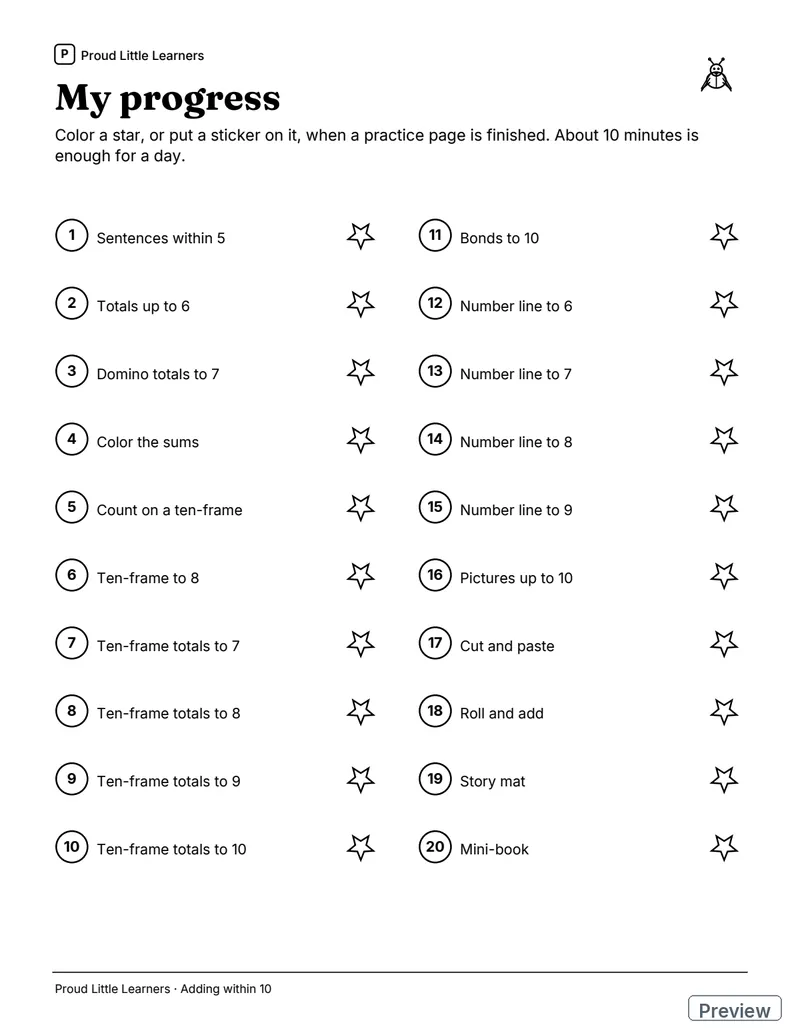 Progress tracker